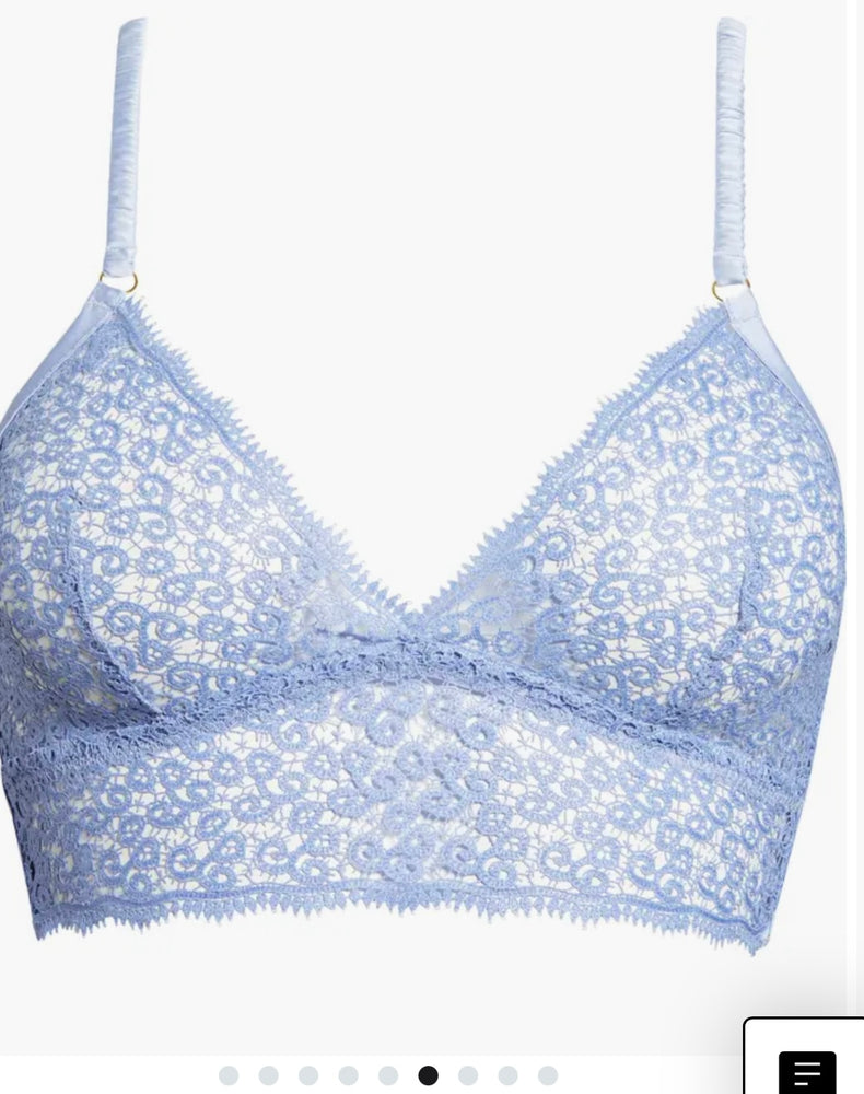 Floral Lace Longline Bralette