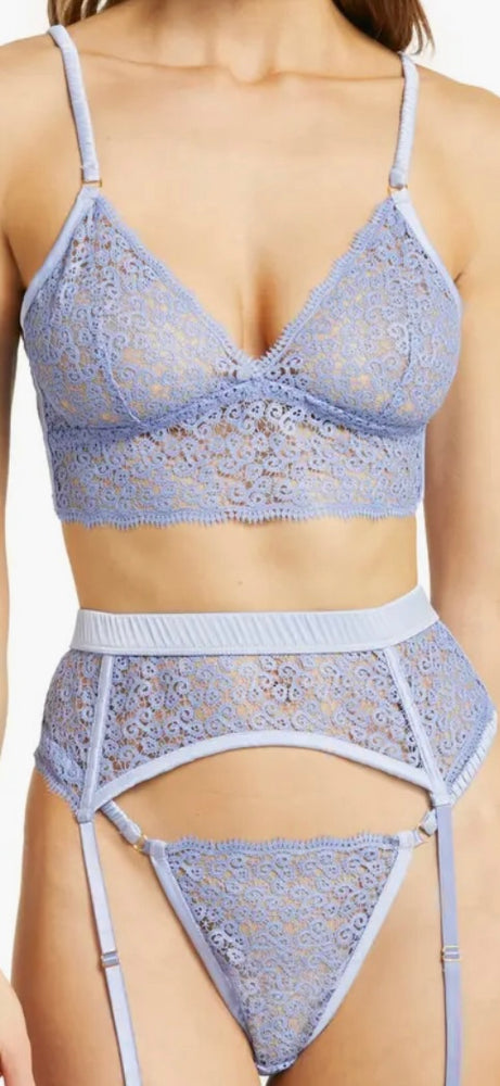 Floral Lace Longline Bralette