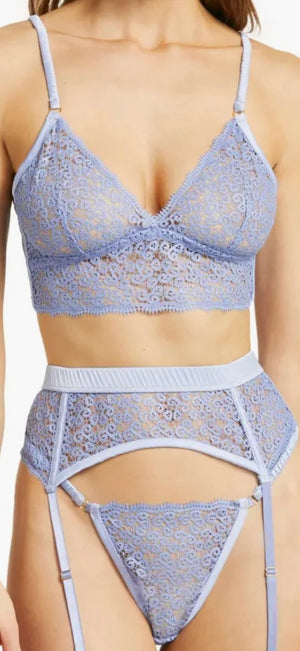 Floral Lace Longline Bralette