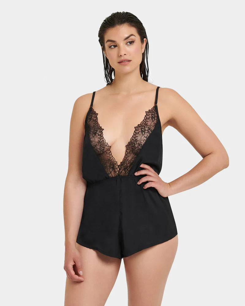 Alanna Luxury Satin Teddy