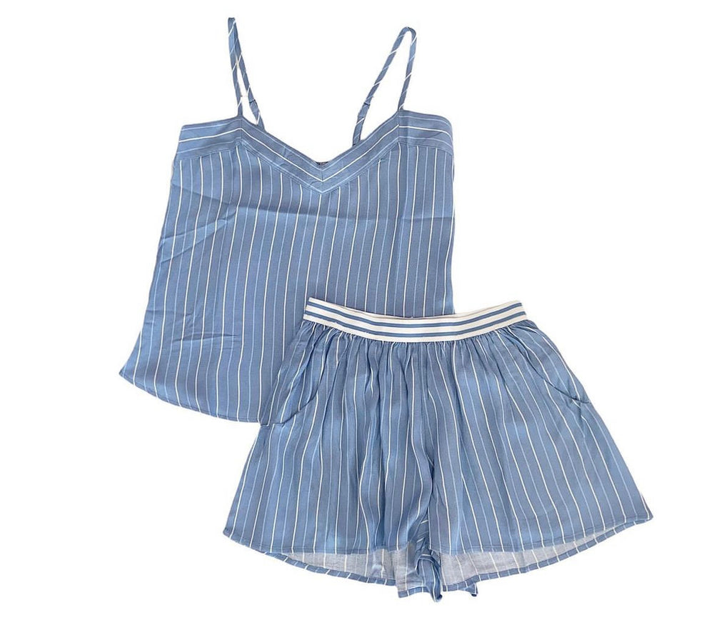 Striped Short Set