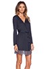 Venice Short Robe With Lace Hem