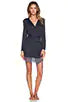 Venice Short Robe With Lace Hem