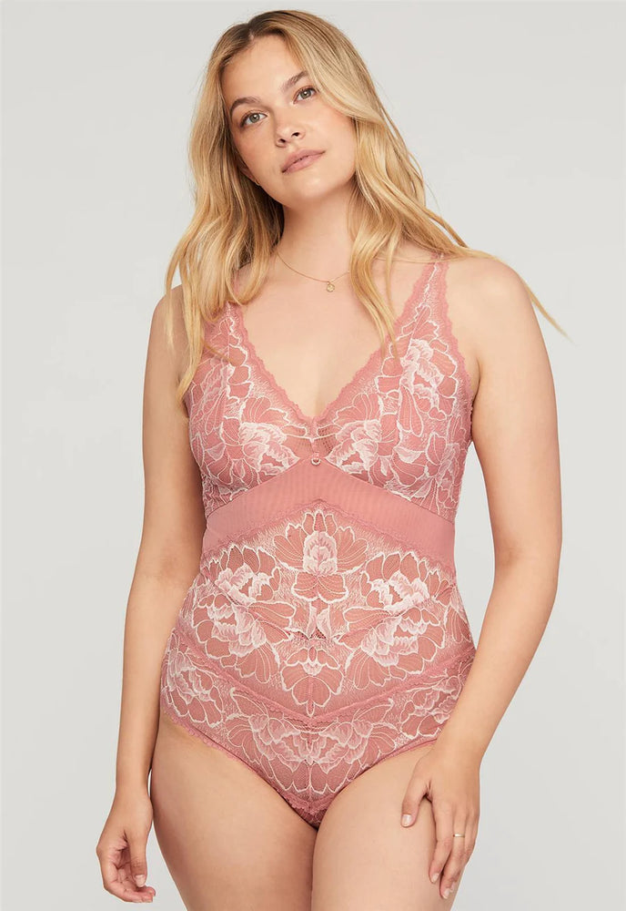 cut-out lace bodysuit